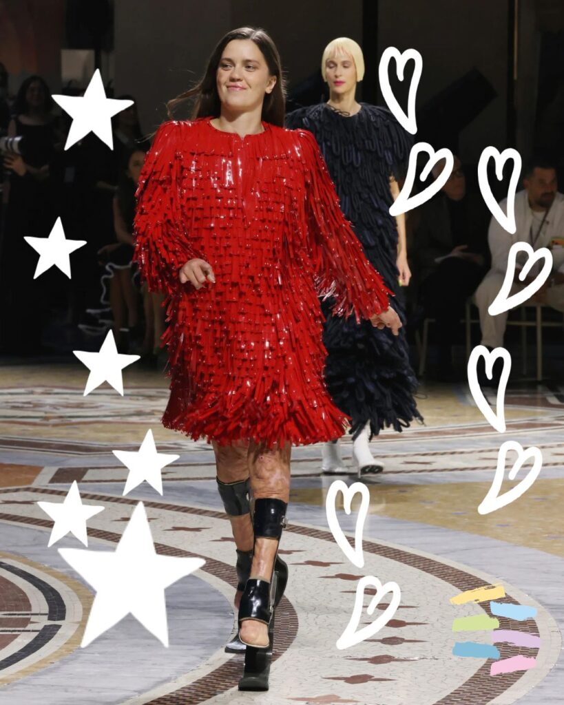 modella con gambe bioniche